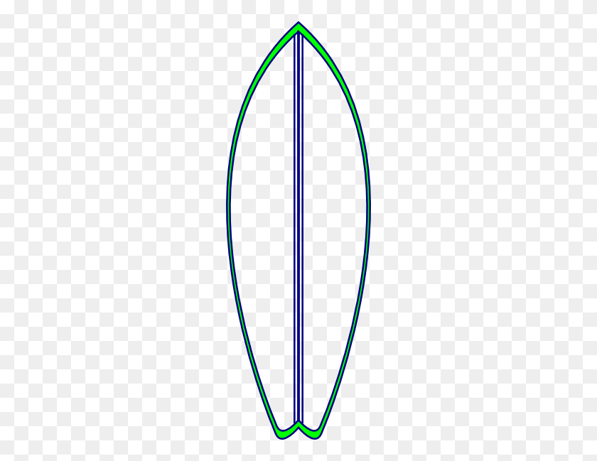 204x589 White Surfboard Png, Clip Art For Web - Surfboard Clipart