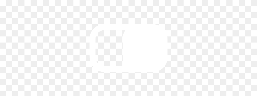 256x256 Белый Значок Выключения - Off Белый Логотип Png