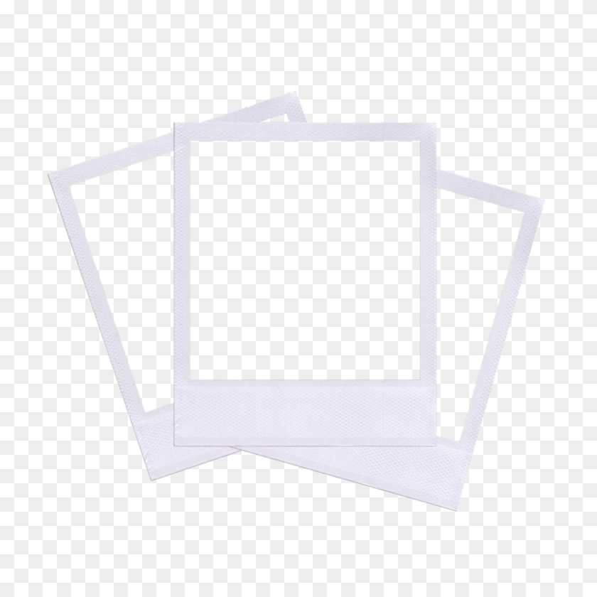 2048x2048 Белый Три Поляроид Рамки Polaroidframe - Фоторамка Polaroid Png