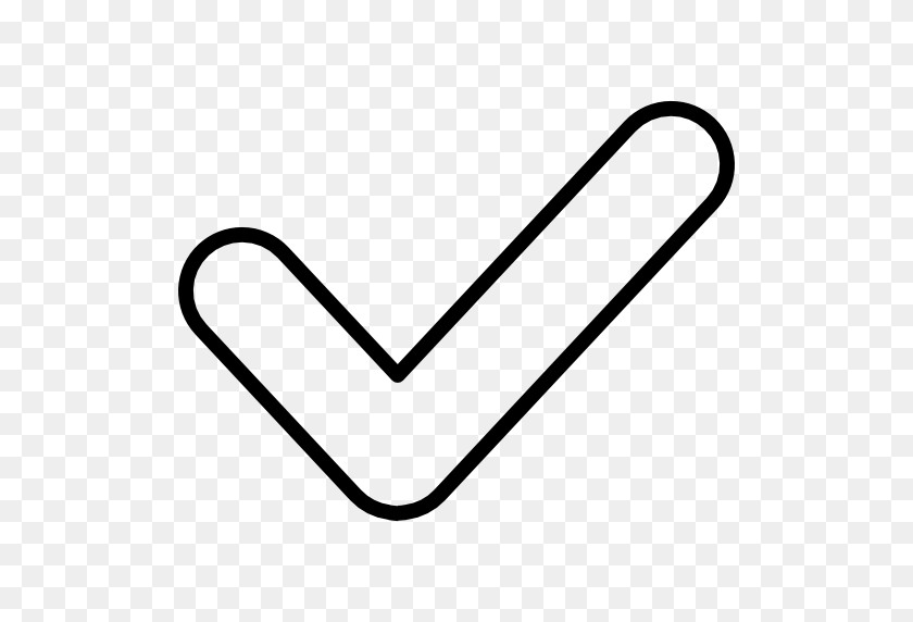 512x512 White Tick Icon Png - White Checkmark PNG