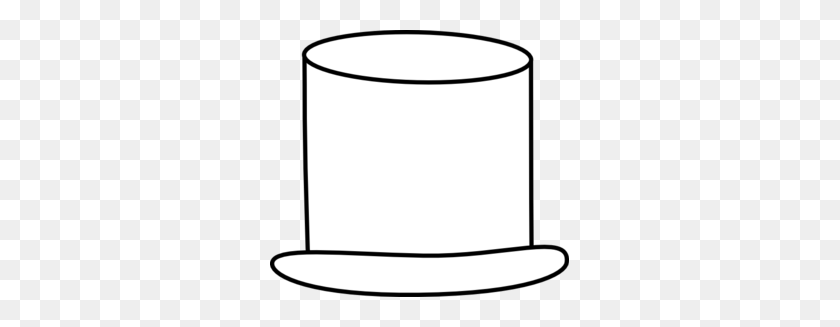 299x267 White Top Hat Clip Art - Top Hat Clipart Black And White