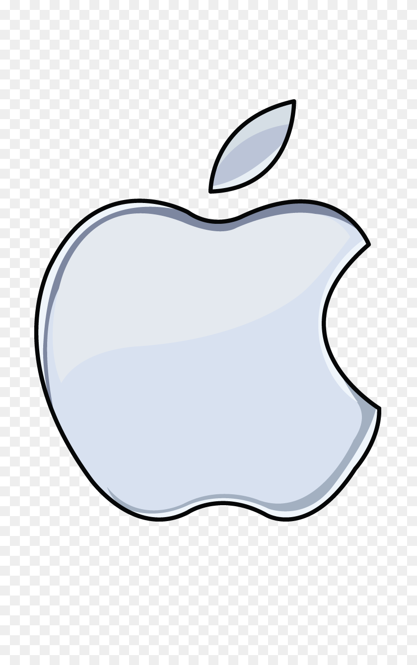 720x1280 Белый Прозрачный Логотип Apple Рисование Изображений - Логотип Белое Яблоко Png