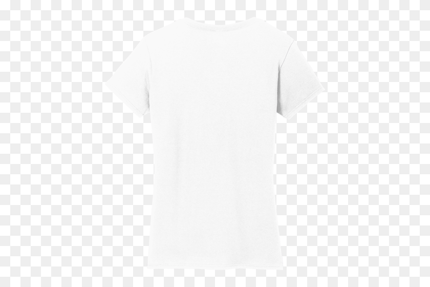 500x500 Camiseta Blanca Con Cuello En V Png, The Gallery - Plantilla De Camiseta Png