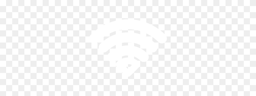 256x256 White Wifi Icon - Wifi Icon PNG
