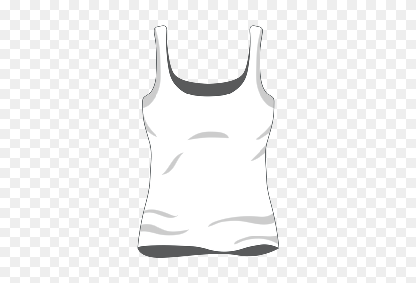 512x512 Icono De Camiseta Blanca De Mujer - Camiseta Sin Mangas Png