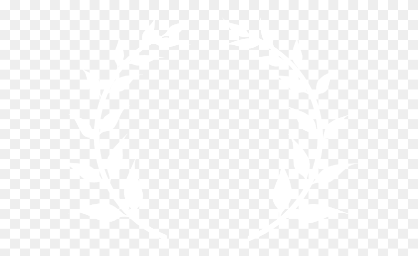 600x455 Белый Венок Круг Картинки - Цветочный Венок Клипарт Черный И Белый