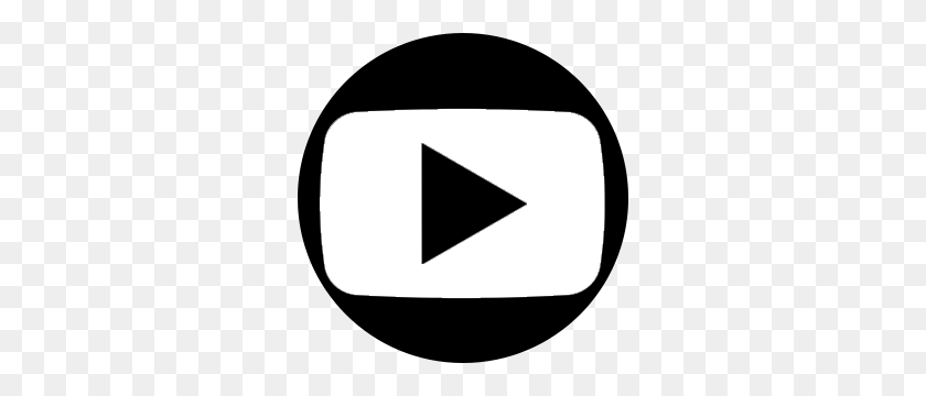 300x300 White Youtube Logos - Youtube Logo PNG White
