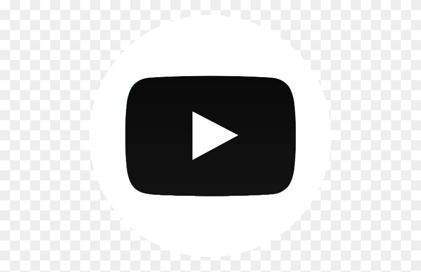 483x483 Белые Логотипы Youtube - Логотип Youtube Белый Png