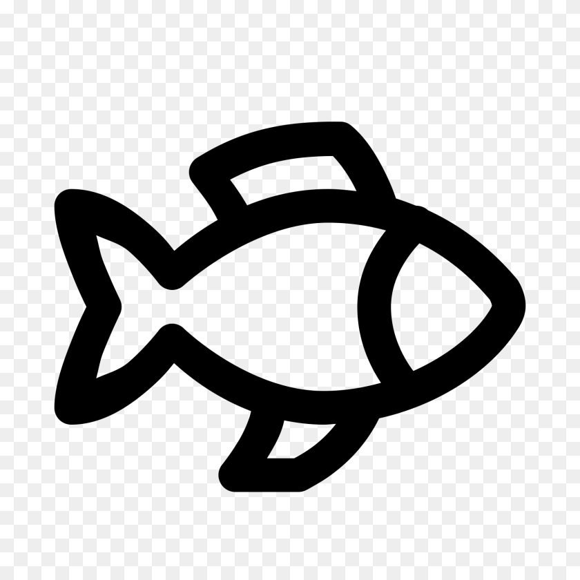 1600x1600 Whole Fish Icon - Fish Vector PNG