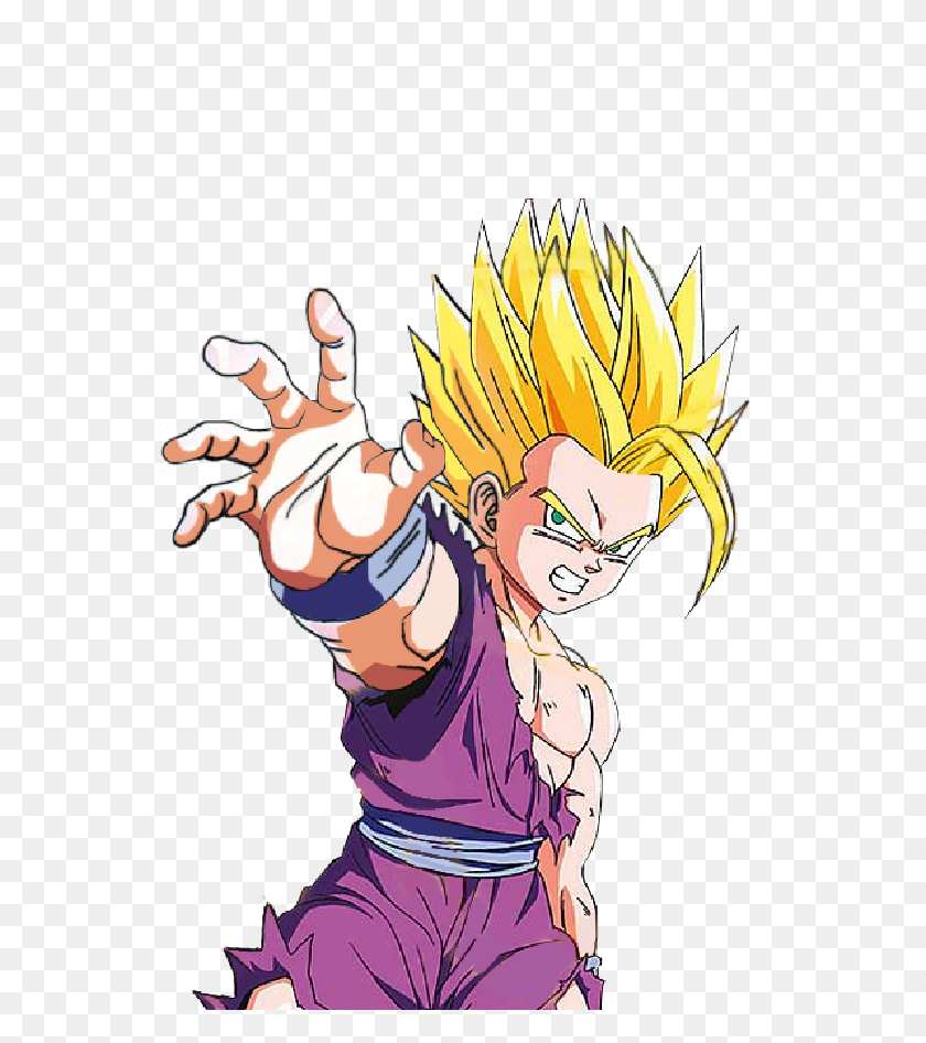 606x886 Who's The Goat Of Dbz Signatures - Gohan PNG