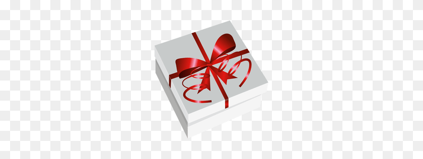 256x256 Wide Wrapped Gift Box - Gift Box PNG