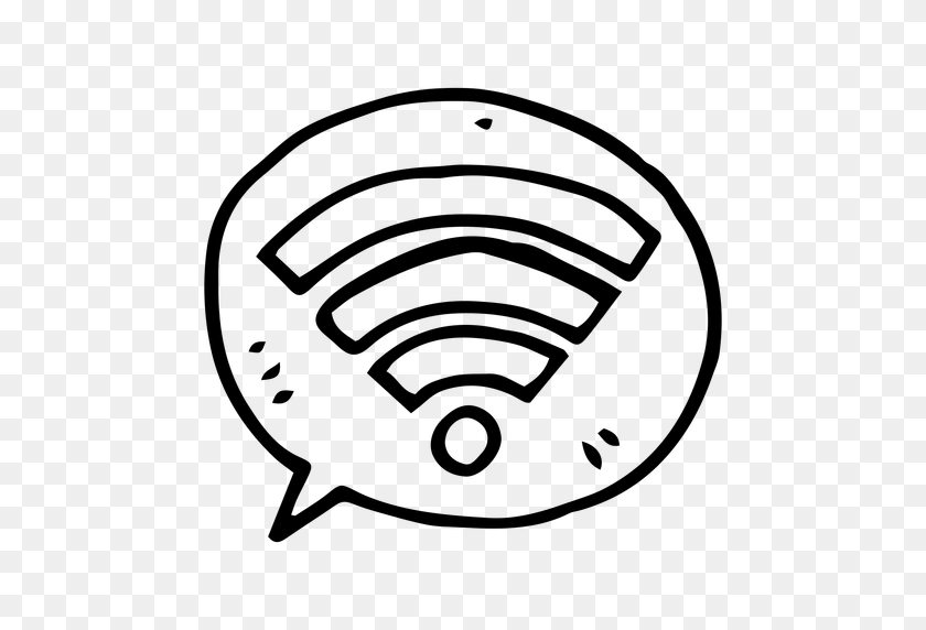 512x512 Wifi Doodle Icon - Wifi PNG