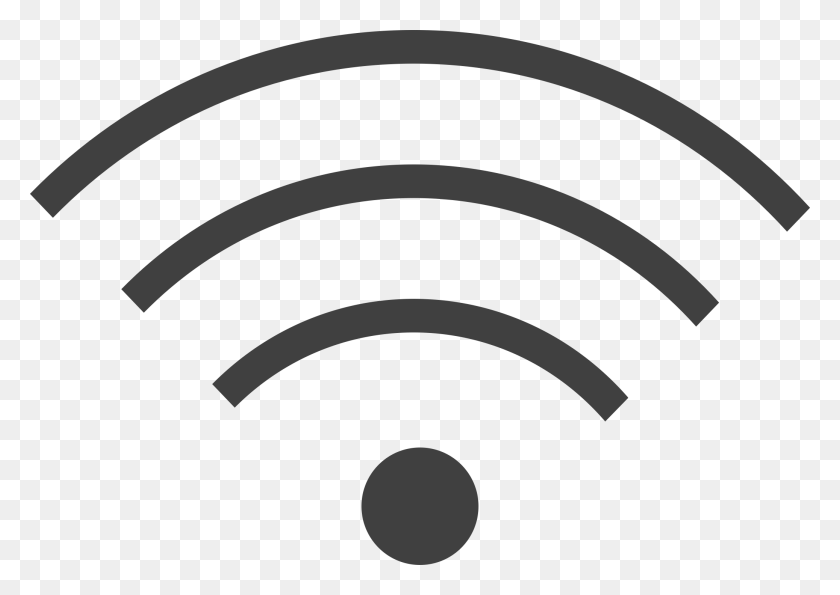 2075x1425 Wifi Icon Black Png Image - Connection Clipart