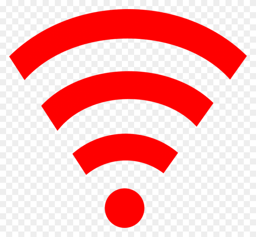 851x784 Wifi Icon Red Png - Wifi PNG