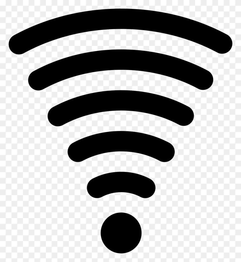 896x980 Símbolo De Señal De Wifi Medio Png Icono De Descarga Gratuita - Símbolo De Wifi Png