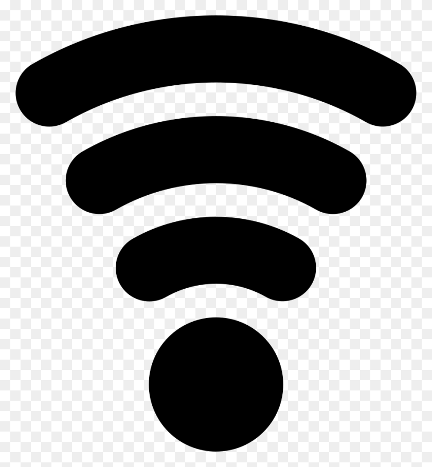 900x980 Wifi Medium Strength Signal For Interface Png Icon Free - Strength PNG
