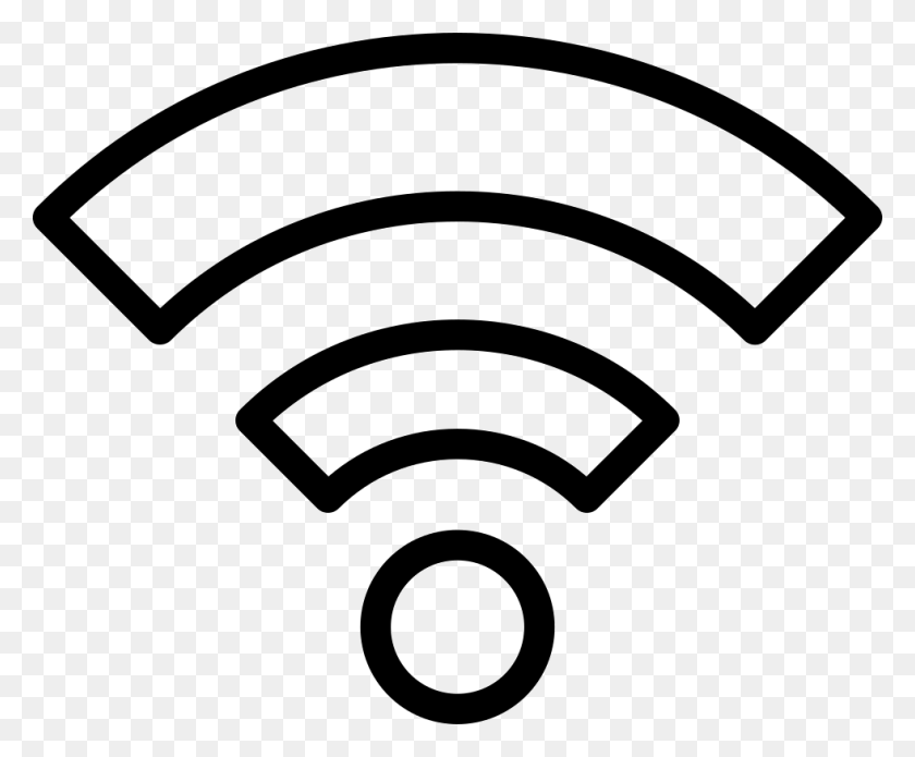 980x798 Símbolo De Contorno De Wifi En Un Círculo Icono Png Descargar Gratis - Icono De Wifi Png