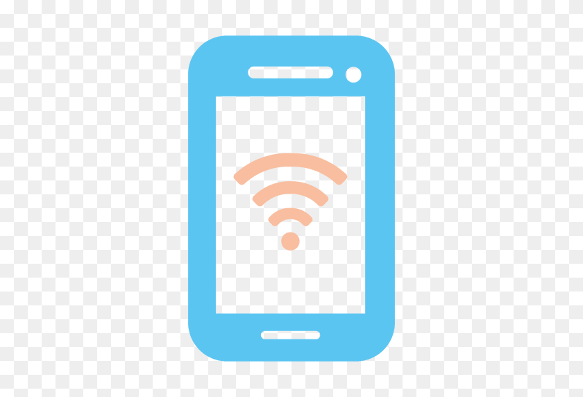 512x512 Wifi Smartphone Screen Icon - Wifi Symbol PNG