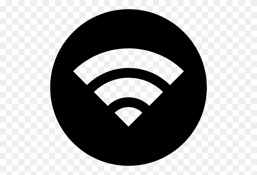 512x512 Símbolo Wifi En Un Círculo - Símbolo Wifi Png