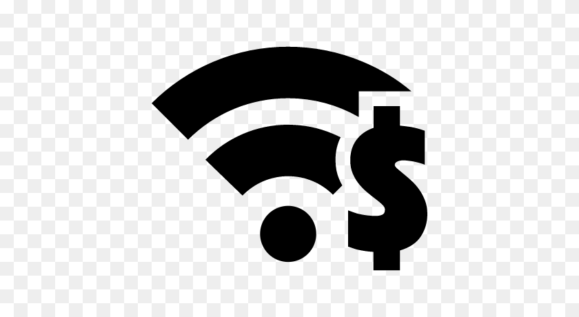 400x400 Wi-Fi С Символом Доллара Бесплатные Векторы, Логотипы, Значки И Фотографии - Символ Wi-Fi Png
