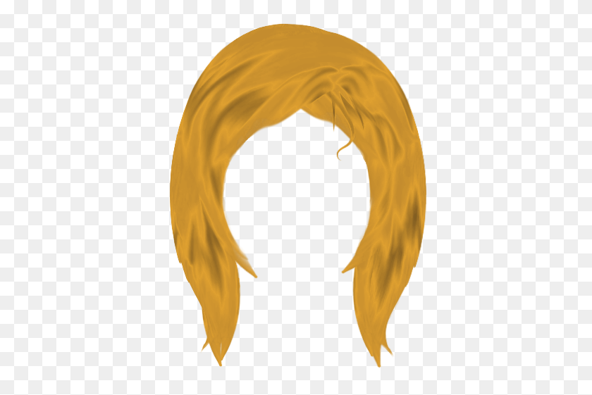 396x501 Wig Clip Art - Black Hair Clipart