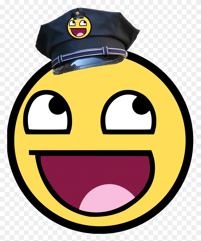 2000x2424 Smiley De La Policía De Wikifun - Smiley Png