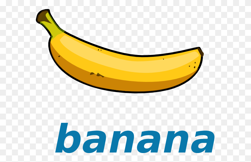 600x482 Wikivoc Banana Clip Art - Leer Clipart