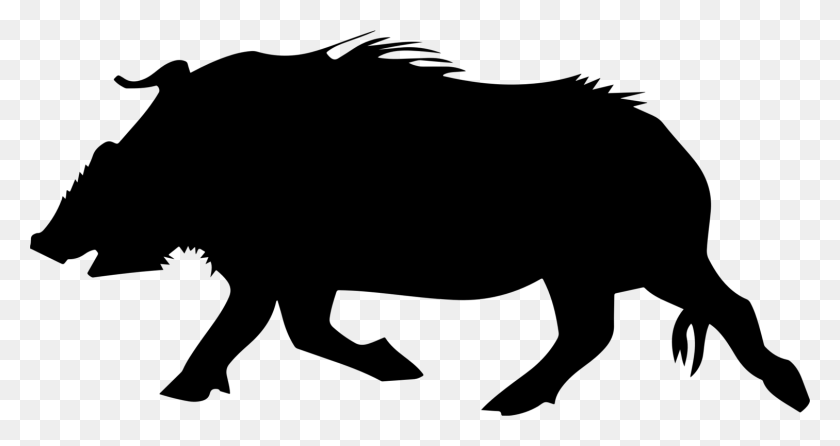 1512x750 Wild Boar Mammal Computer Icons Silhouette Pack - Pig Silhouette PNG