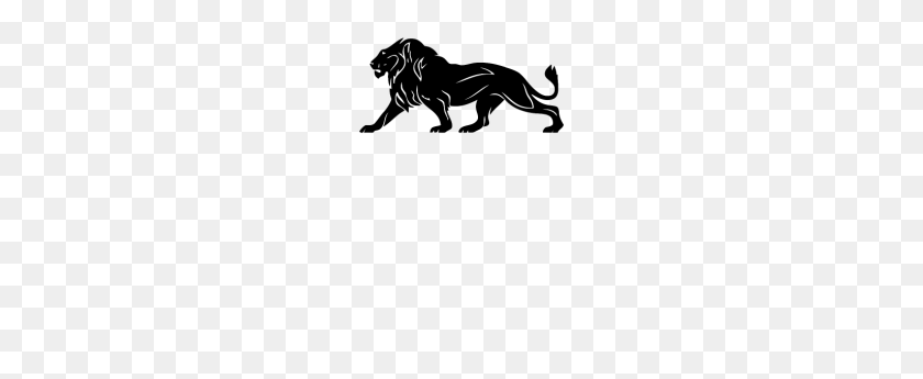 190x285 Wild Lion Silhouette Funny Tshirt - Lion Silhouette PNG