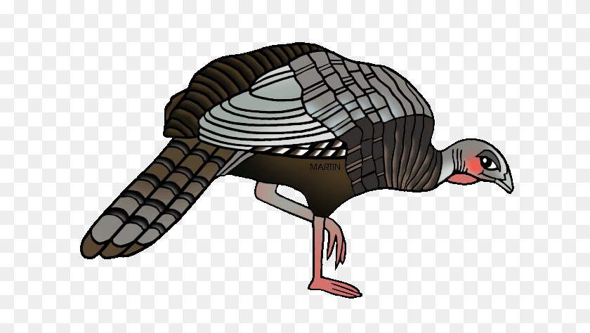 648x414 Wild Turkey Clip Art - Simple Bird Clipart