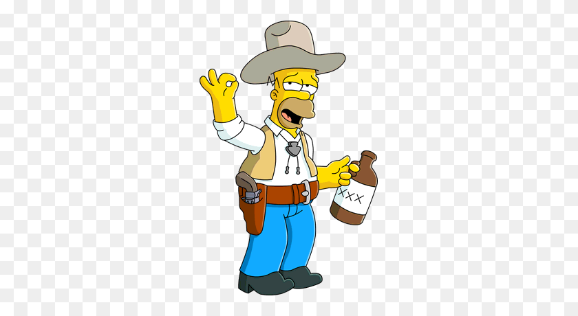 260x400 Wild West Event Prizes All Work Is Now Redirect To Wikisimpsons - Quicksand Clipart