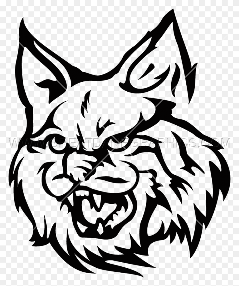 825x997 Wildcat Production Ready Artwork For T Shirt Printing - Wildcat Mascot Clipart