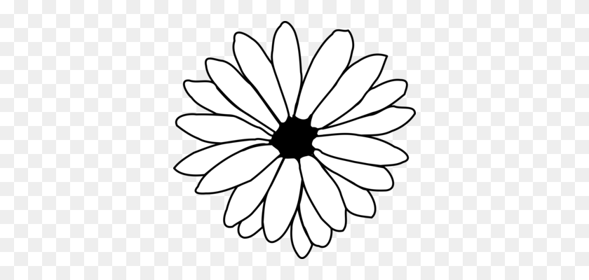 346x340 Wildflower Coloring Book Drawing Common Daisy - Daisy Clipart Free