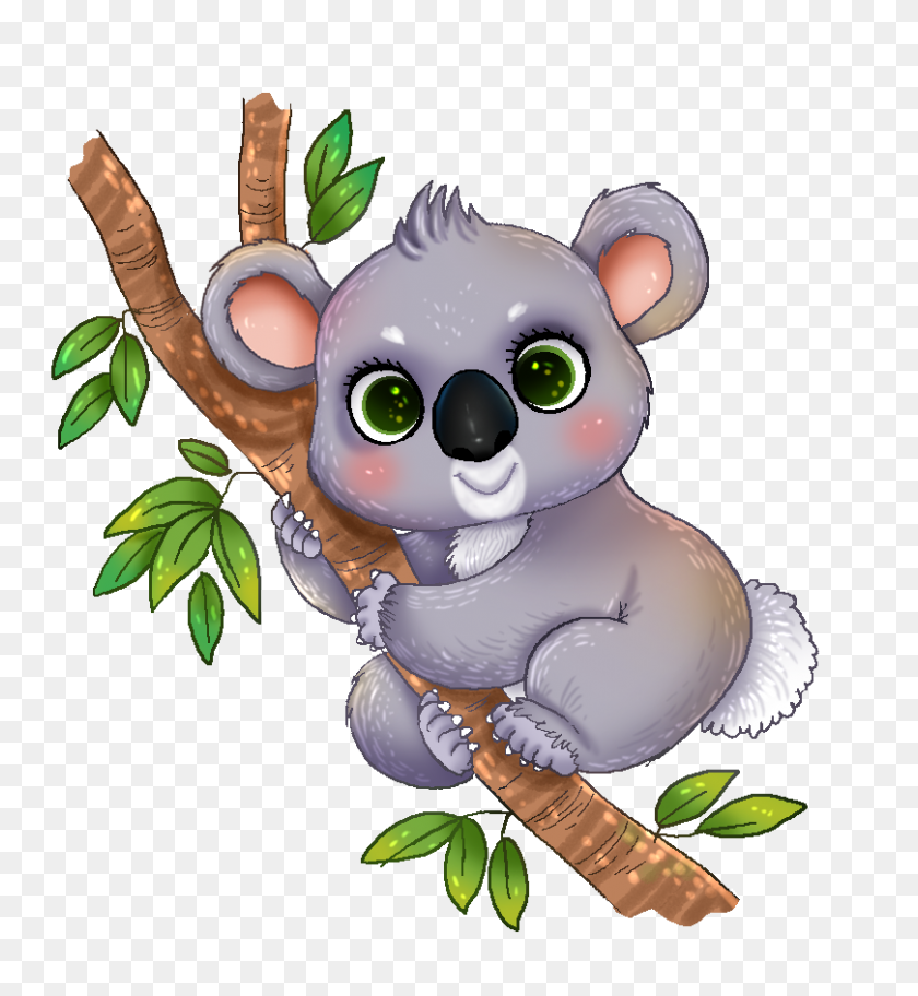 809x884 Imágenes Prediseñadas De Vida Silvestre Koala Lindo - Imágenes Prediseñadas De Árbol De La Vida Gratis