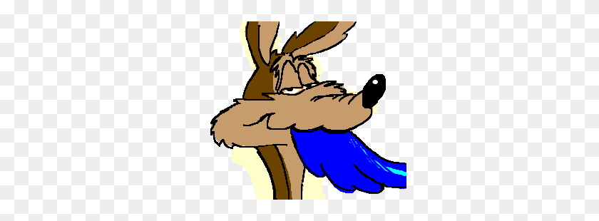 300x250 Wile E Coyote Finally Catches Road Runner Drawing - Roadrunner PNG