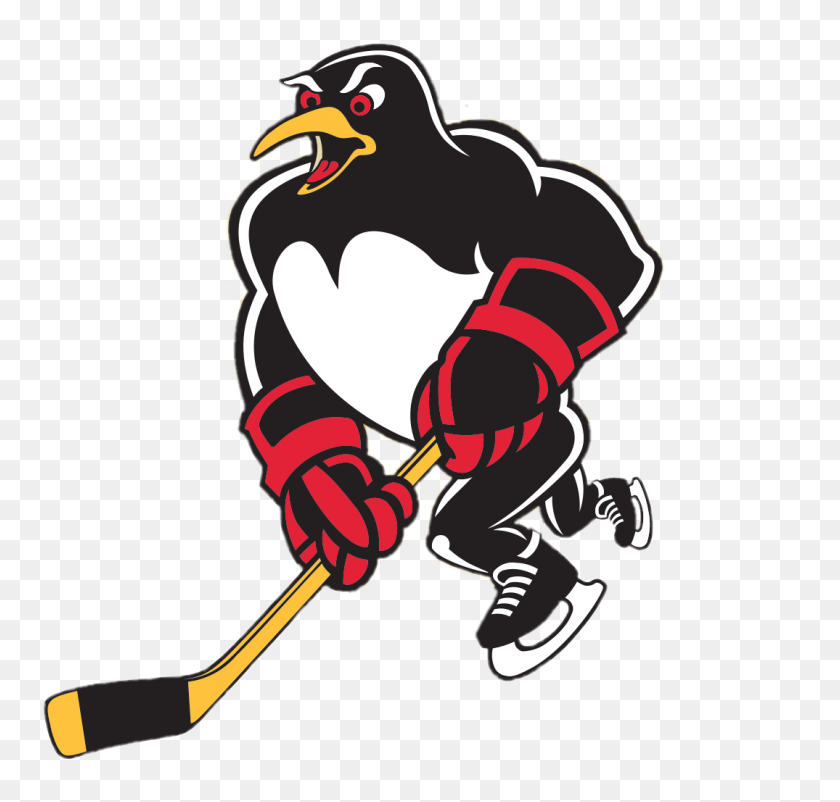 1075x1024 Wilkes Barrescranton Penguins Logo Transparent Png - Hockey Player Clipart