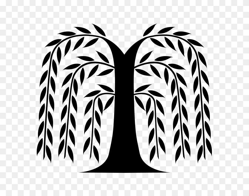 600x600 Willow Tree Black The Willow Foundation - Willow Clip Art