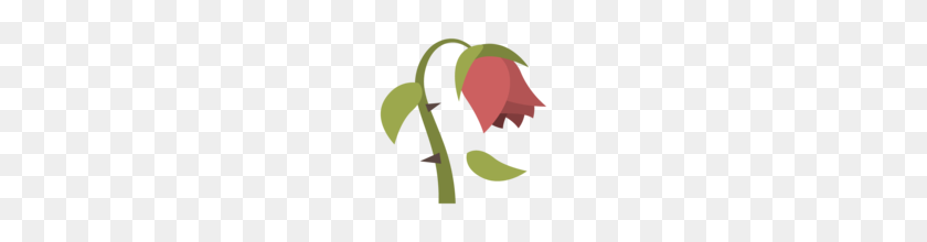 160x160 Wilted Flower Emoji On Emojione - Wilted Flower Clip Art