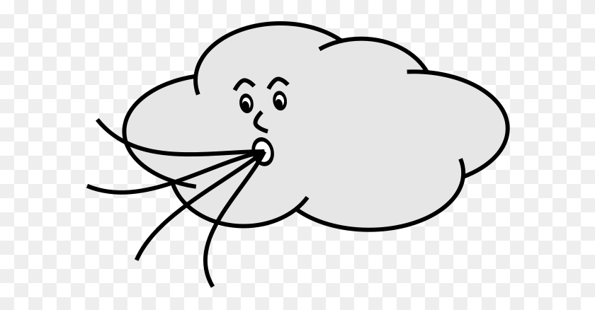 600x378 Wind Blowing Cloud Png Clip Arts For Web - Wind PNG