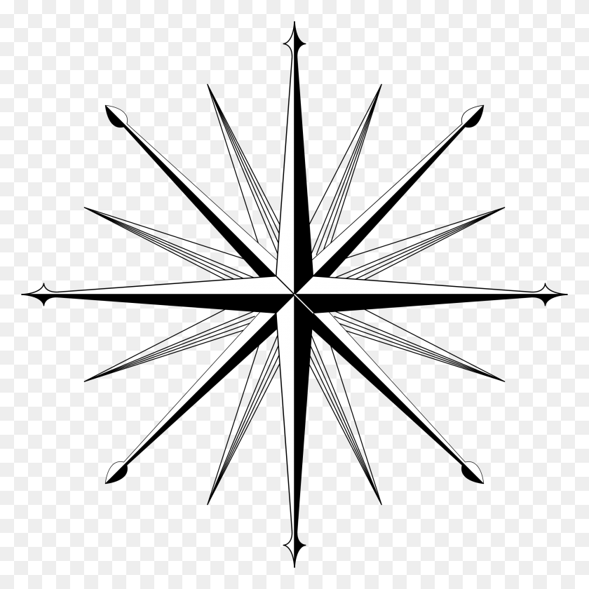2400x2400 Wind Rose Compass Rose Icons Png - Compass Rose PNG