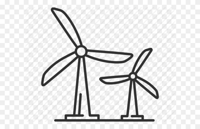 640x480 Wind Turbine Clipart Modern Windmill - Windmill Clipart Black And White