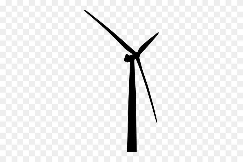 267x500 Wind Turbine Vector Clip Art - Kinetic Energy Clipart