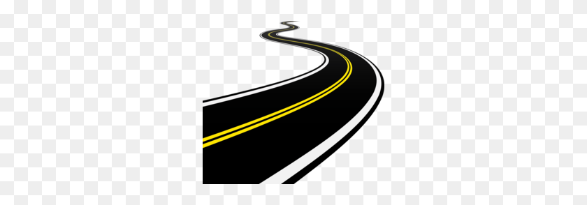 260x234 Winding Road Clipart - Straight Road Clipart