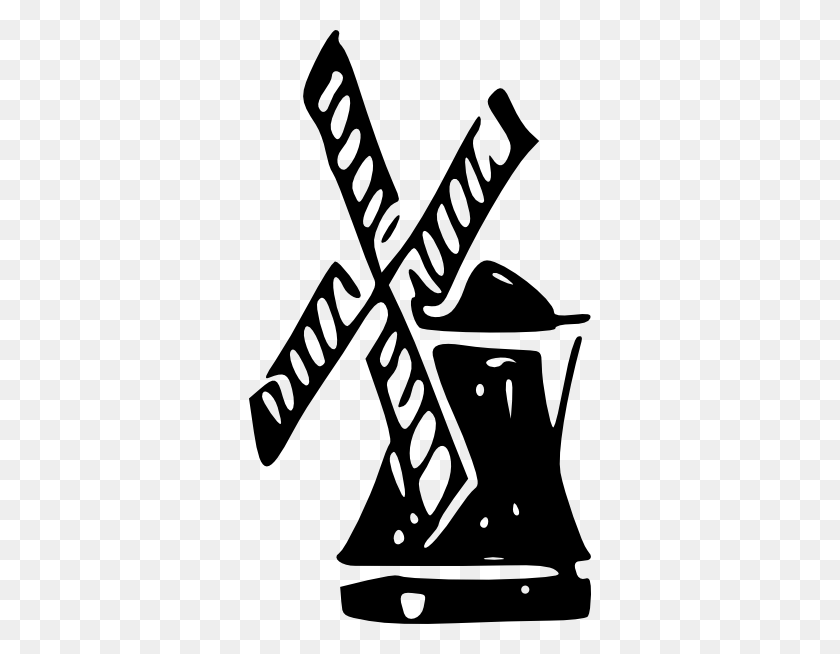 342x594 Windmill Clip Art - Windmill Clipart