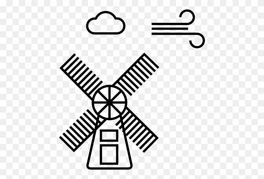 512x512 Windmill Icon - Windmill Clipart Black And White