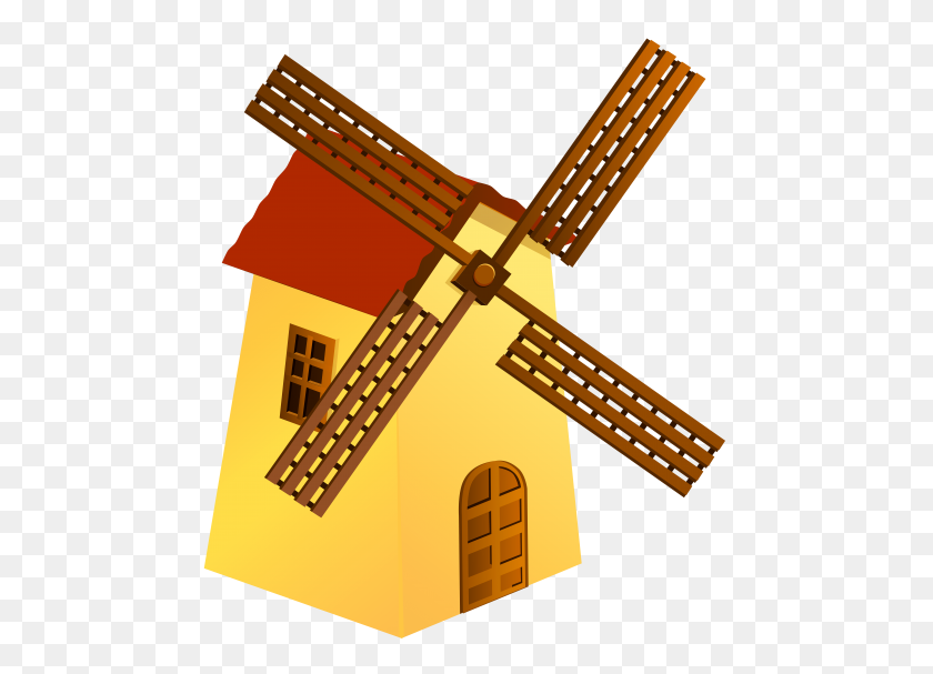 481x547 Windmill Yellow Png - Windmill PNG