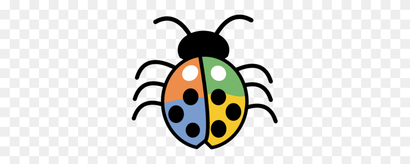 299x276 Windows Bug Clip Art - Beetle Clipart Black And White