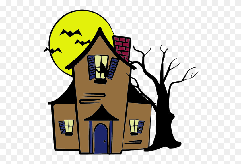 600x512 Windows Clipart Haunted House - Spooky House Clipart