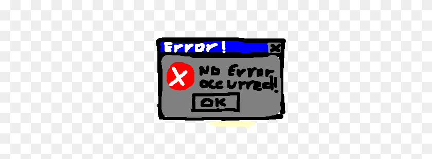 300x250 Windows Error Message Drawing - Windows 95 PNG