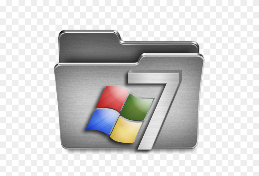 512x512 Значок Windows Стальной Набор Системных Значков - Логотип Windows 7 Png